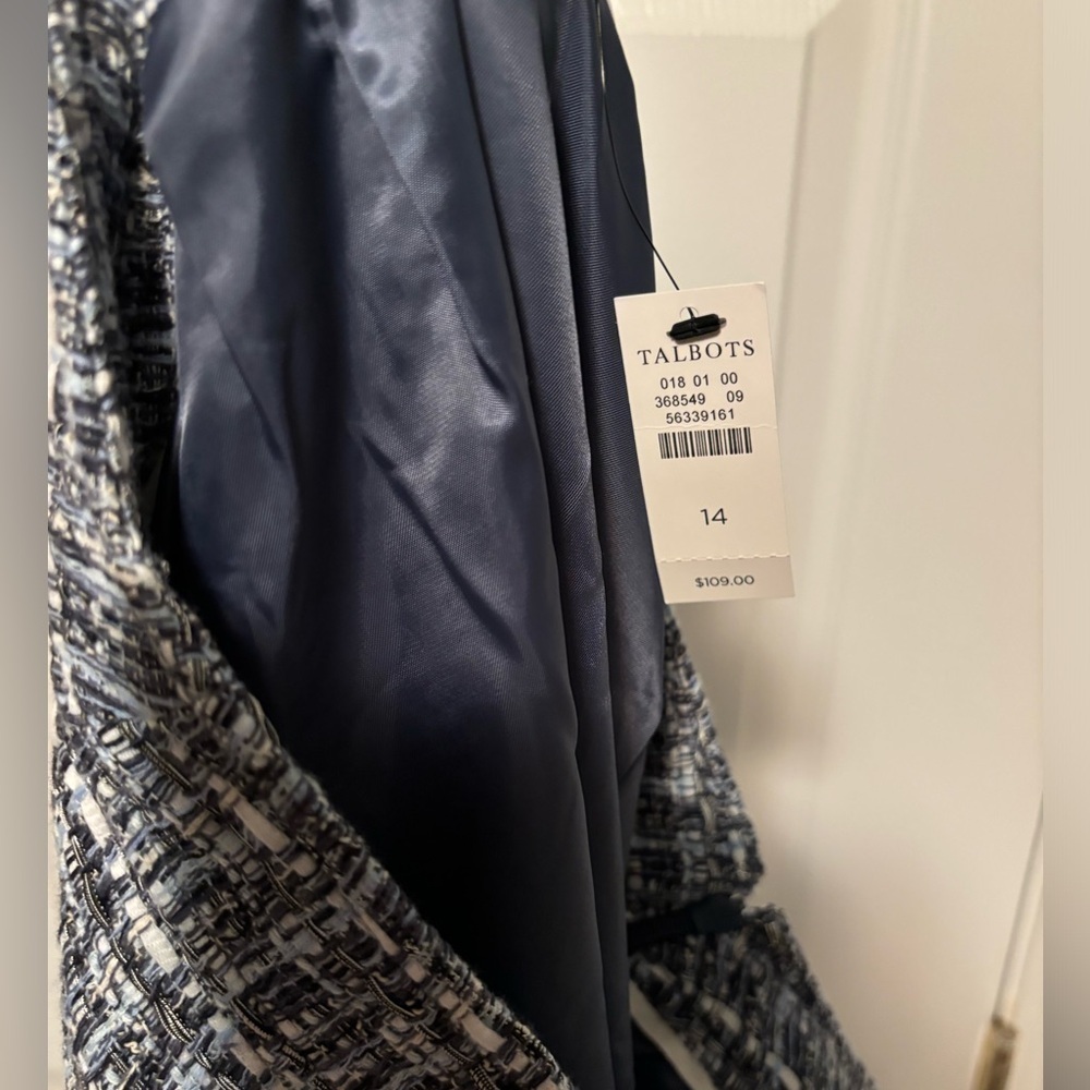 NWT Talbots Americana Tweed A- Line Skirt - Picture 8 of 10